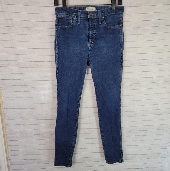 MADEWELL 10inch HIGH RISE SKINNY, SZ 28 - Picture 1 of 11